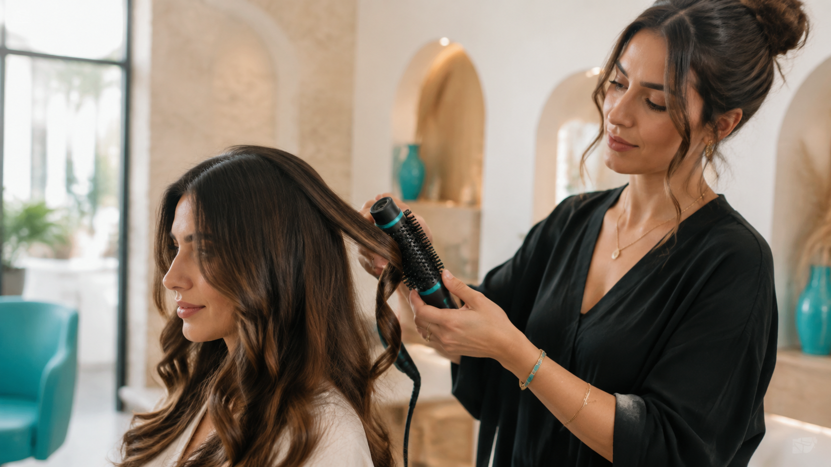 שיער עם פריז לפני תיקון בעזרת טכניקת עבודה נכונה