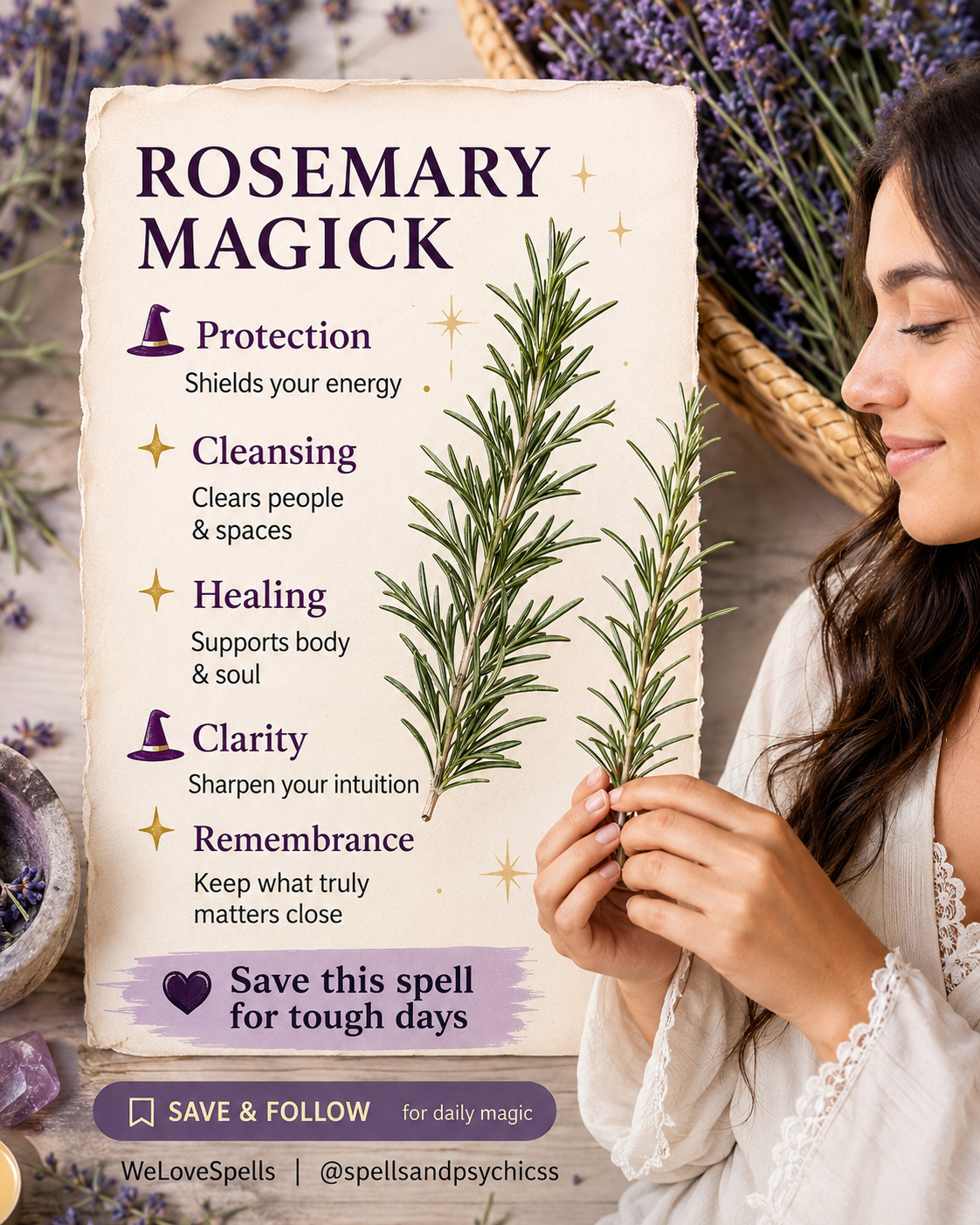 Lavender arranged as a symbol of calm and spiritual reflection