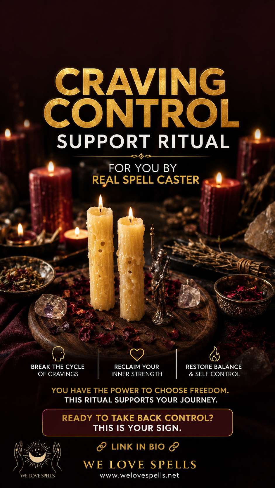 Spell ritual for reducing sugar and carb cravings