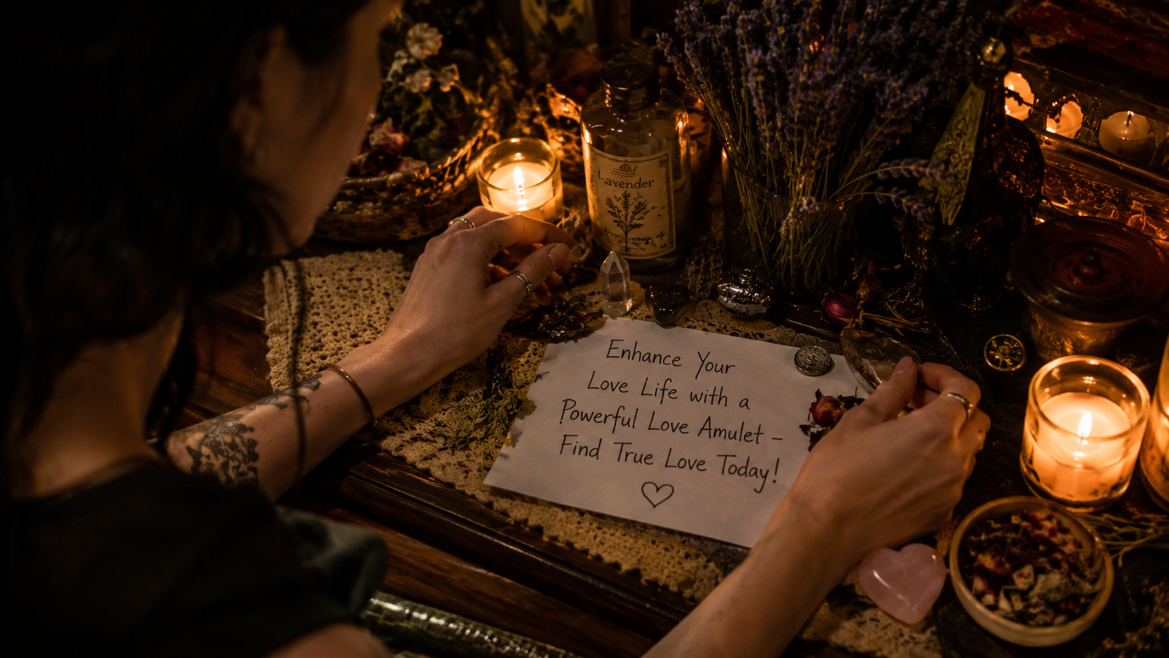Person holding a glowing love amulet to enhance romance and attract true love, symbolizing a stronger love life