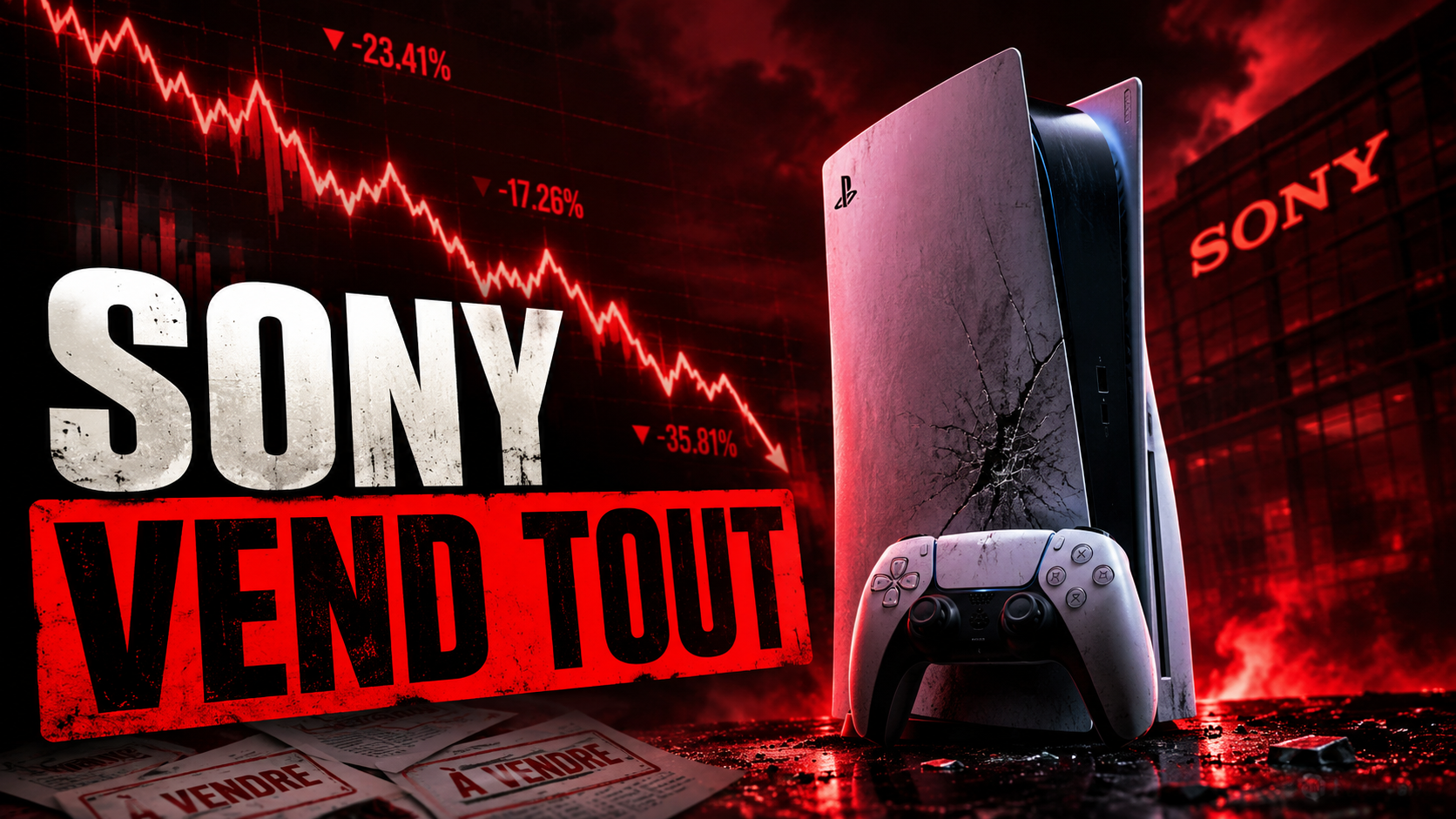 Sony vend ses actions après l'annonce de la fin des jeux physiques