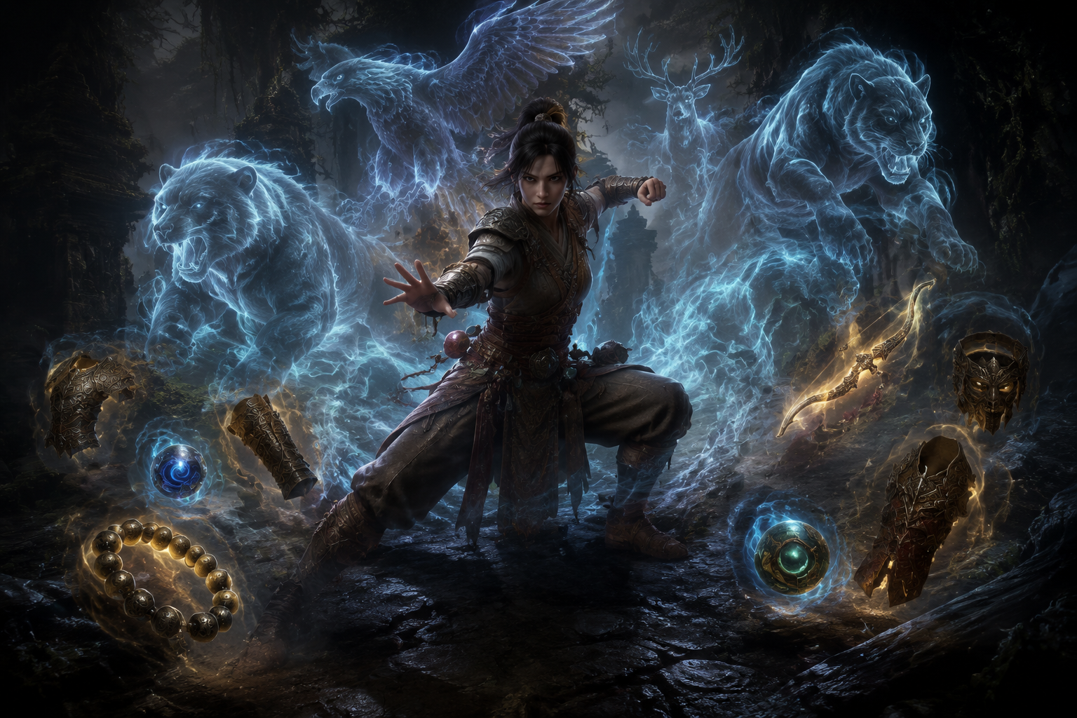 Spirit Walker Huntress and Martial Artist Monk — new ascendancies in PoE 2