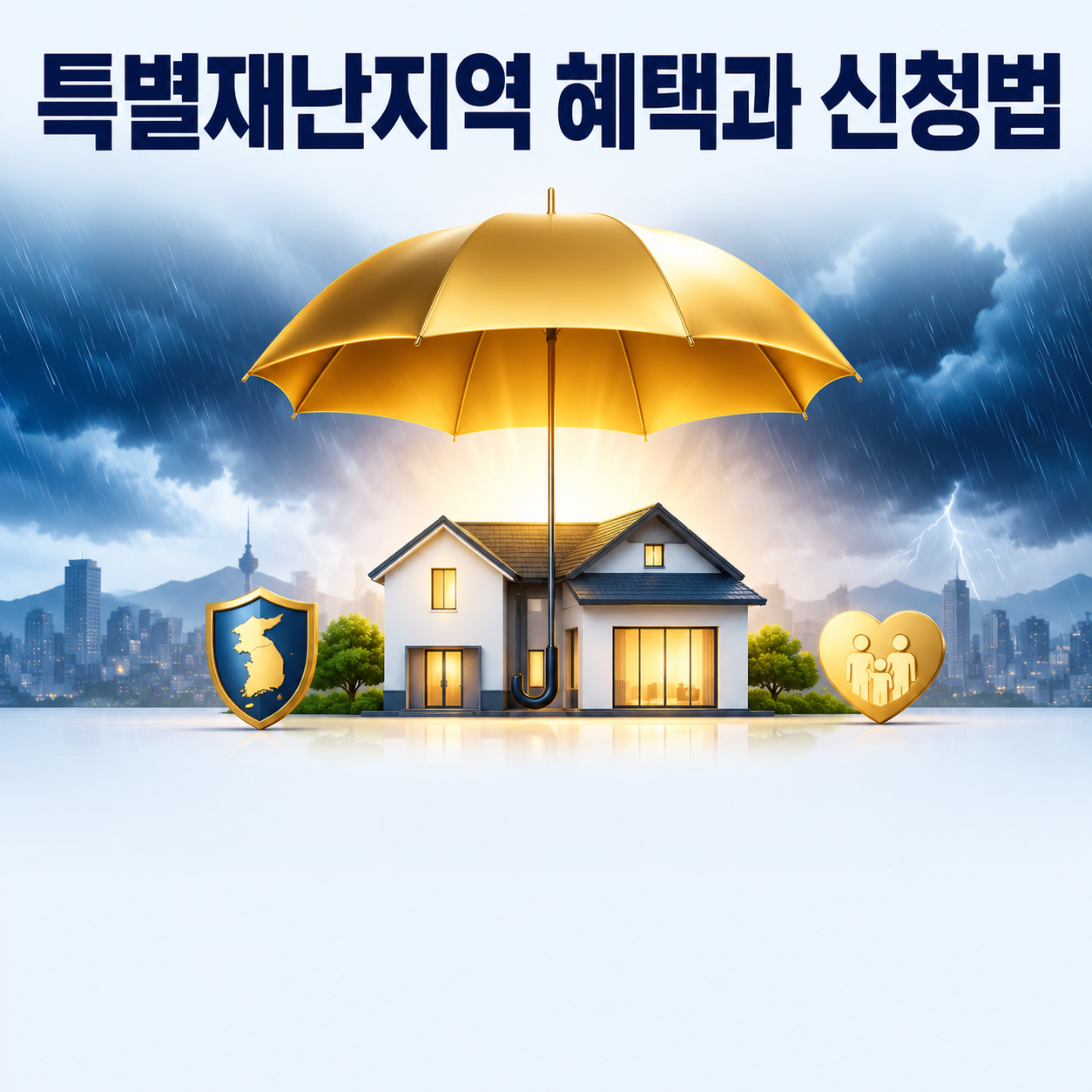 2026년 호우 특별재난지역 선포 지역 명단 및 재난지원금 신청방법 (전기요금·건강보험료 감면)