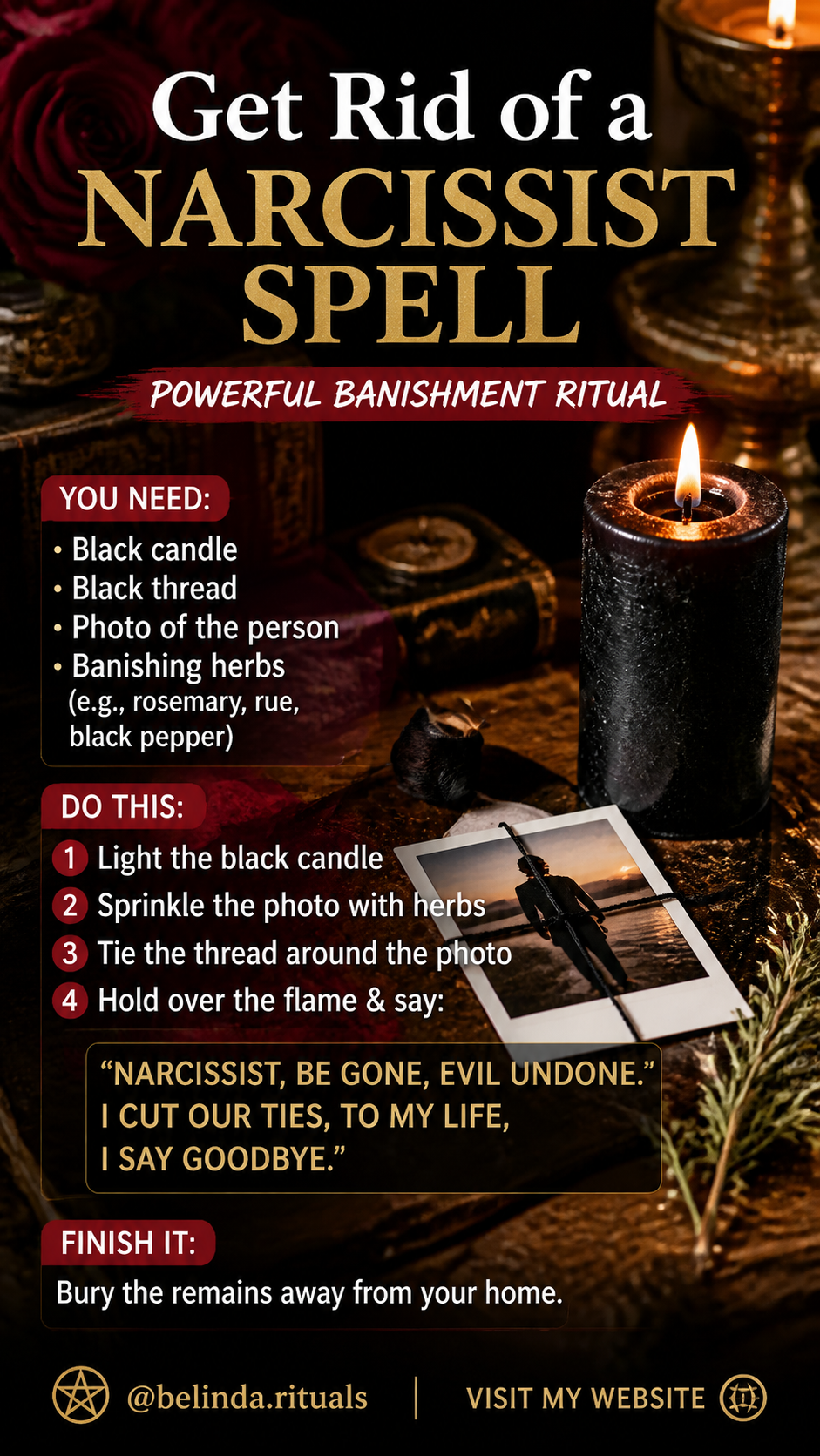 Spiritual cleansing and narcissist protection spell for emotional healing and energetic freedom