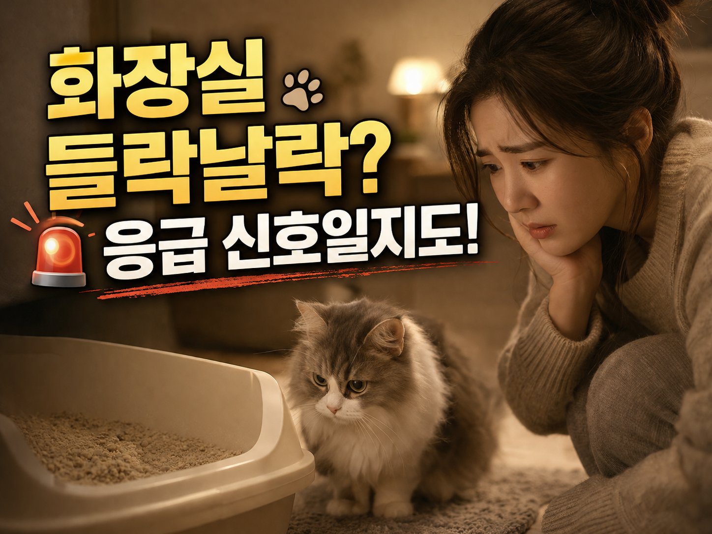 고양이 방광염 증상과 원인 총정리: 특발성 방광염 응급 대처법 (2026)