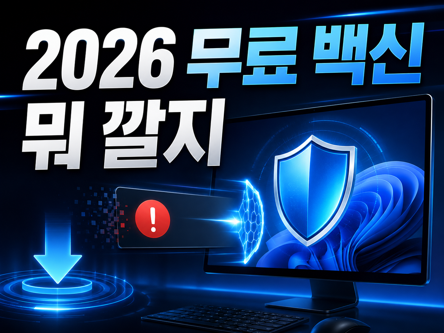 무료 백신 프로그램 추천 2026 — 윈도우 디펜더부터 V3 라이트, 알약까지 공식 다운로드 정리