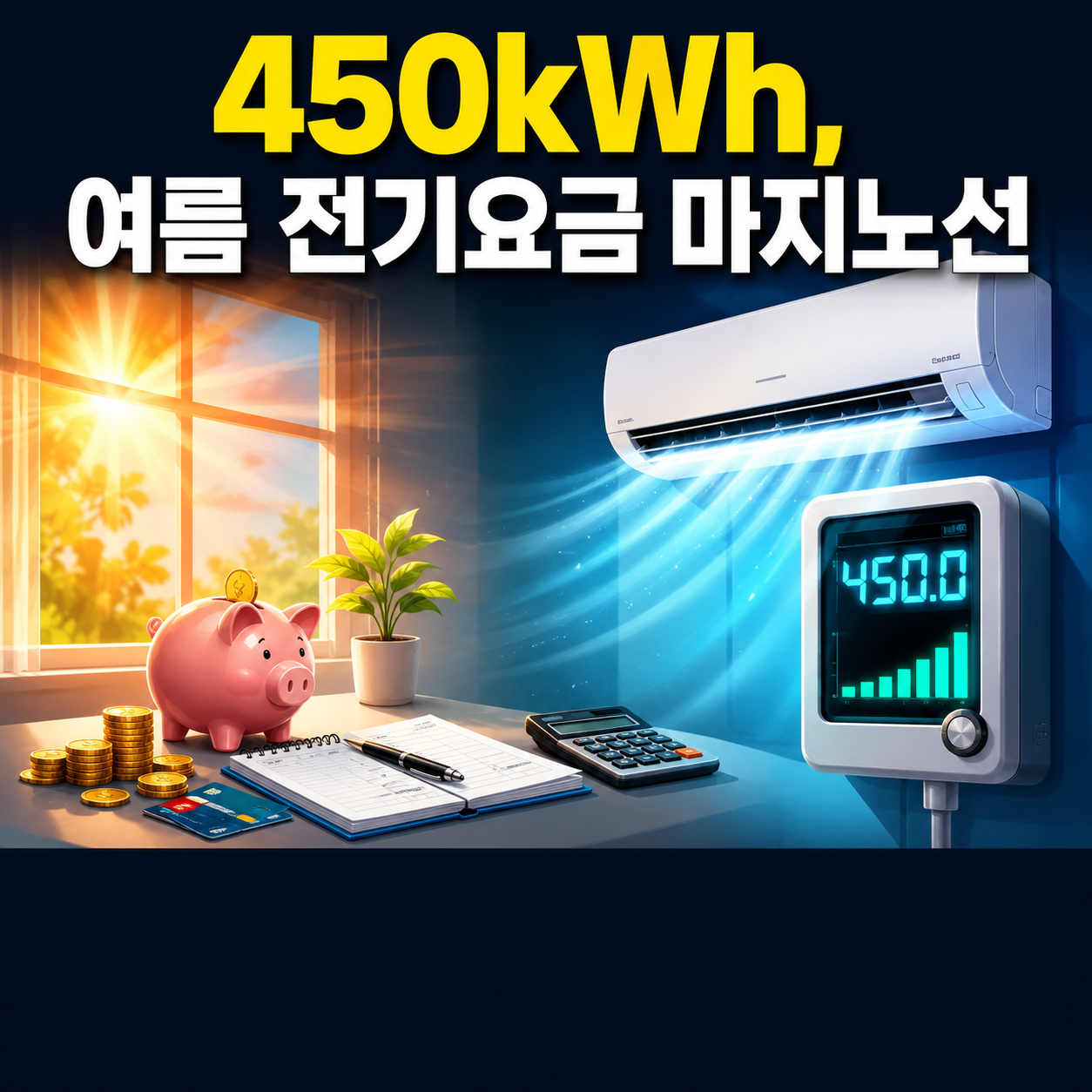 여름 전기요금 450kWh 마지노선, 2026년엔 이렇게 계산하세요