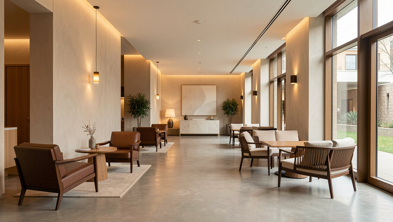 Dolce Nova boutique hotel lobby interior design