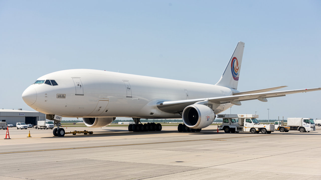 Boeing 757 cargo aircraft