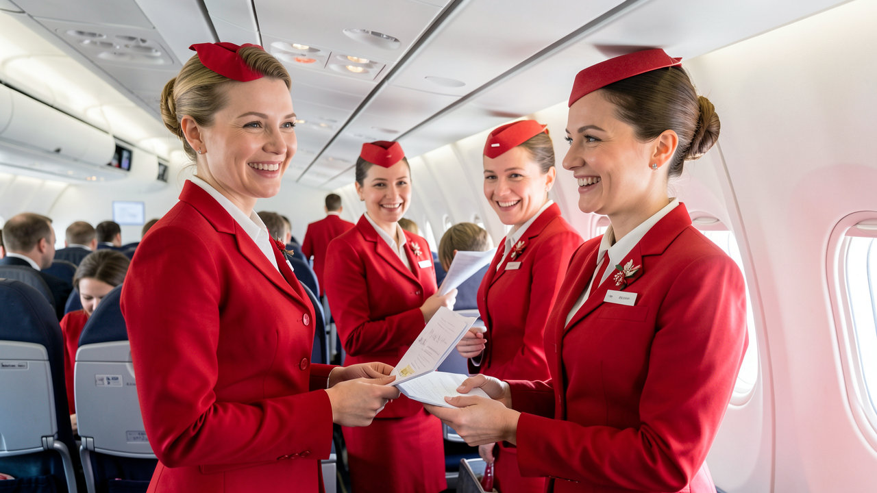 Austrian Airlines cabin crew