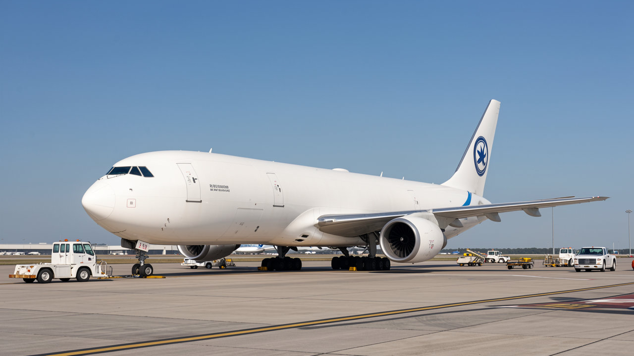 Boeing 757 cargo aircraft