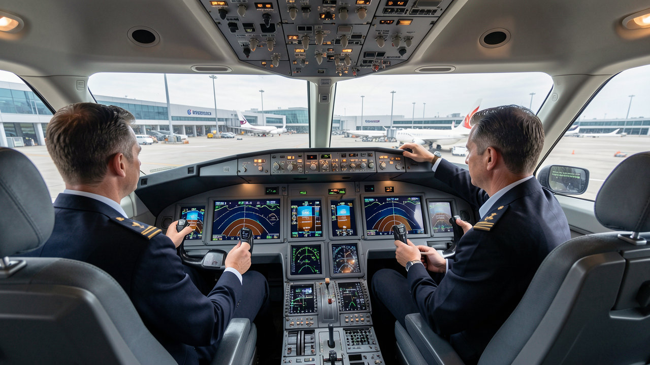 Boeing 737 flight deck