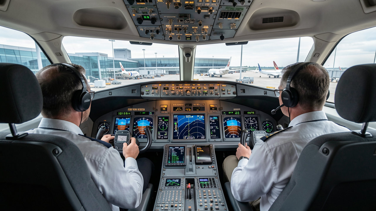 Boeing 737 flight deck