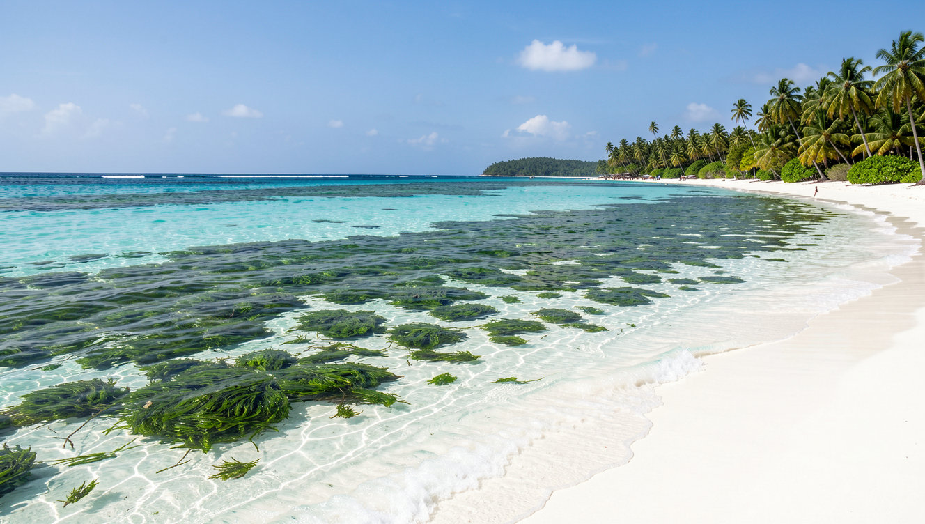 tropical beach resort coastline