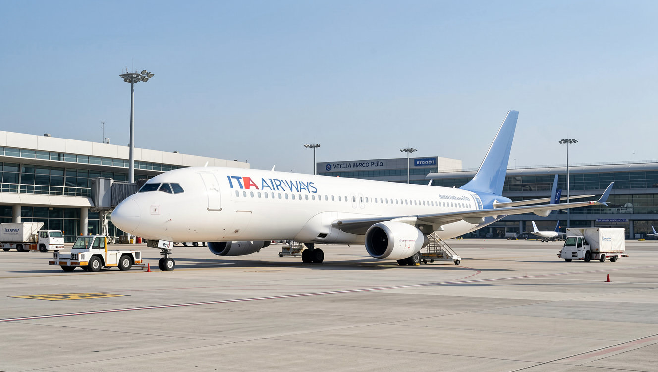 ITA Airways Airbus A220 Venice Marco Polo Airport