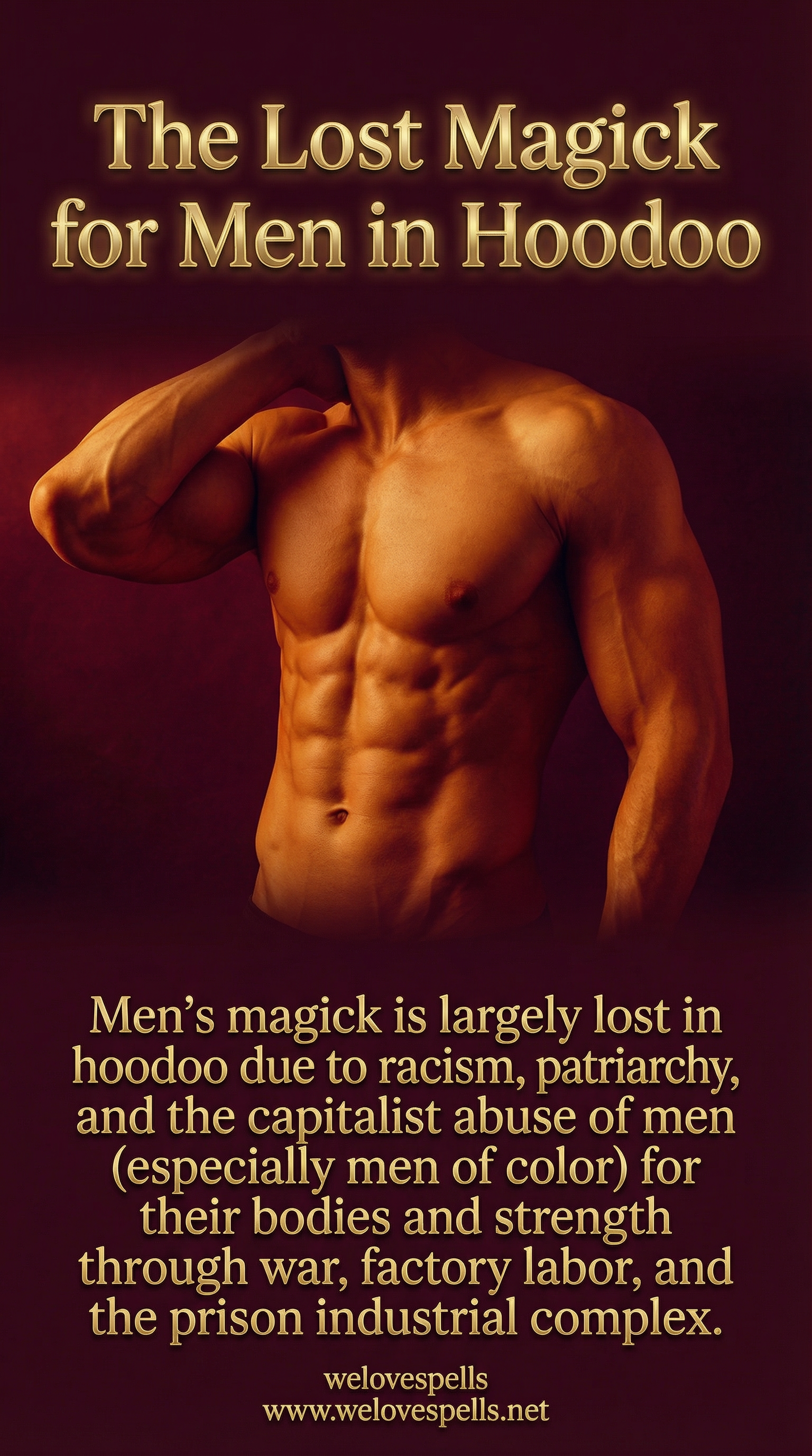 Conjureman practicing men’s hoodoo rituals and rootwork