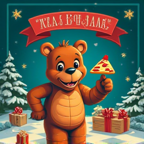 A fazbear's Pizza show Christmas 