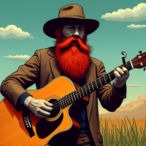 Big red beard, small town blues