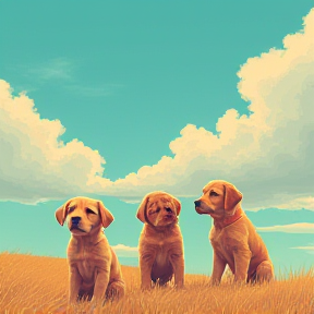 Puppies in the Sky