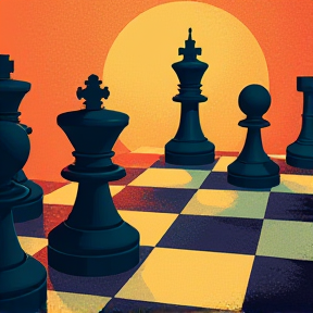 The chess kings, and that pawn