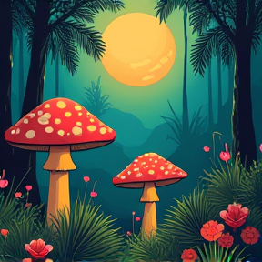 in the mushroom jungle