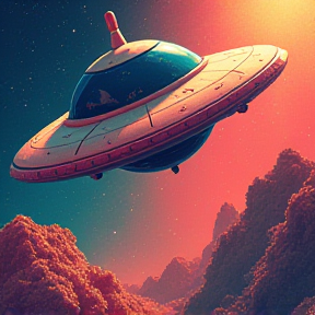 Flying Saucer, Soaring Through Hyper-Dimensional Space