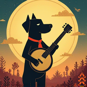 Dog and His Banjo