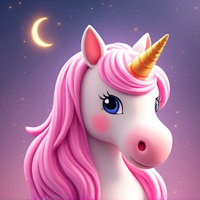 Pink Glitter Unicorn