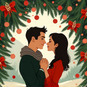 under the mistletoe