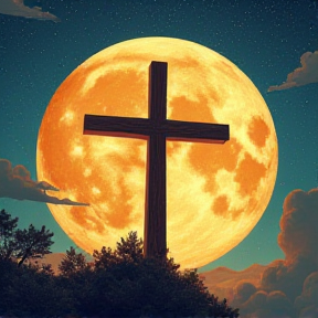 The cross, moon and star  