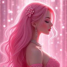 Pink Glitter Barbie