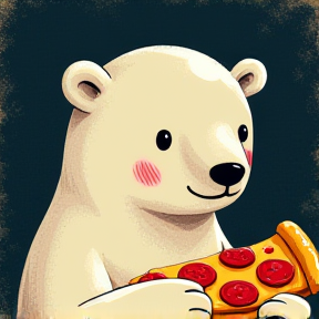 Polar Bear and Pizza