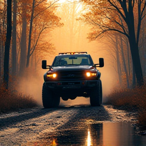 Muddy Roads and Big Trucks