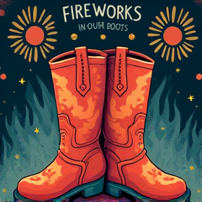 Fireworks in our boots