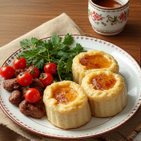 Bayrisch Schweinebraten und Kartoffelknedl