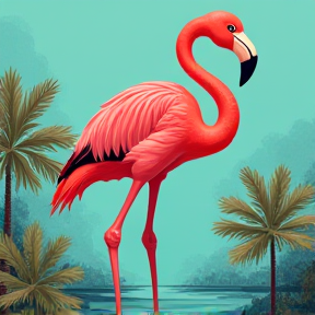 Flamingo i Flammen