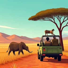 Safari in Namibia