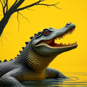 Yellow croc