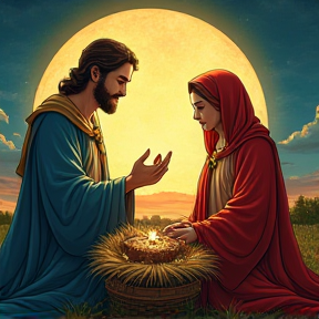 The Birth of Jesus: Mary and Joseph