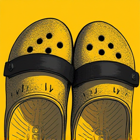 Yellow crocs