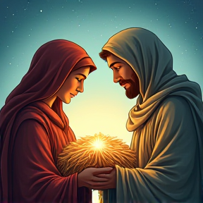 The Birth of Jesus: Mary and Joseph