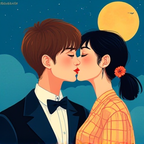 Kissing in the Moonlight