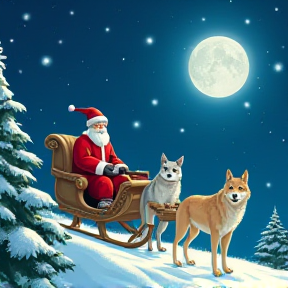 Three Wolves of Christmas