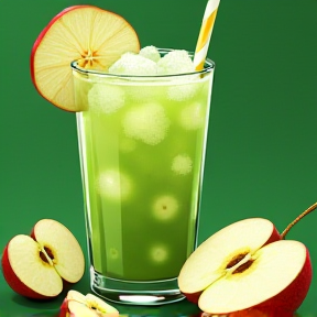 Green apple slushie