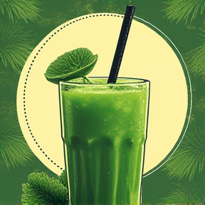 Green apple slushie