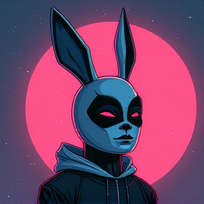 Boy in a Bunny Mask