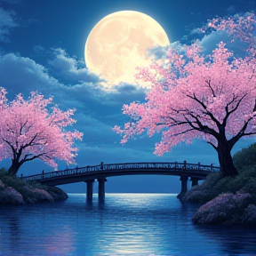 Sakura under the Moonlight