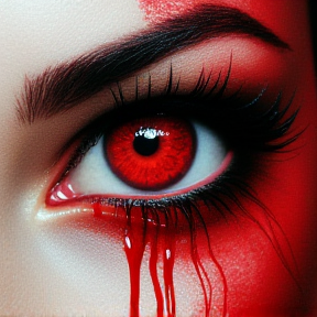 bloody eyes