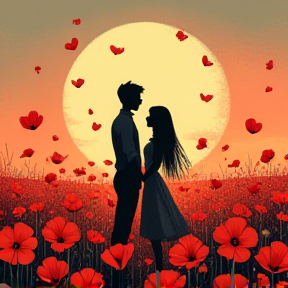 Lost in love where poppies grow