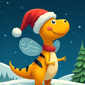 Bee the Christmas Dinosaur